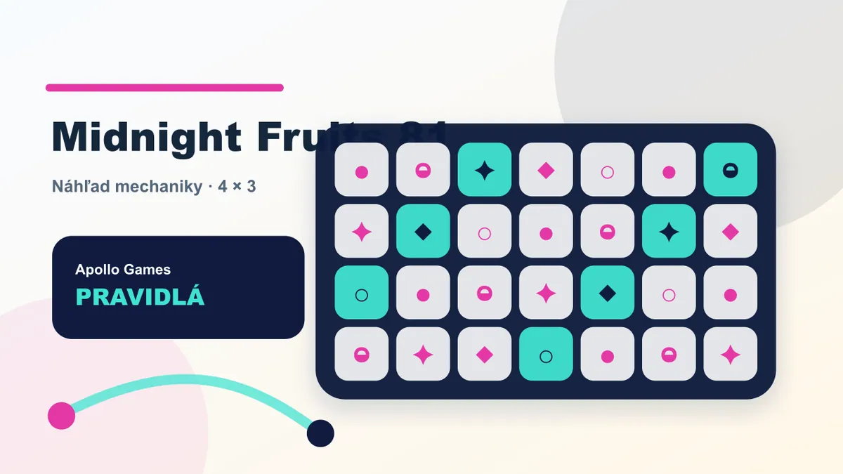 Midnight Fruits 81 demo náhľad mechaniky 81 pevných línií a mystery cashback